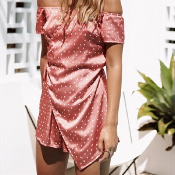 Sabo Skirt Pants - SABO skirt polka dot pink wrap romper